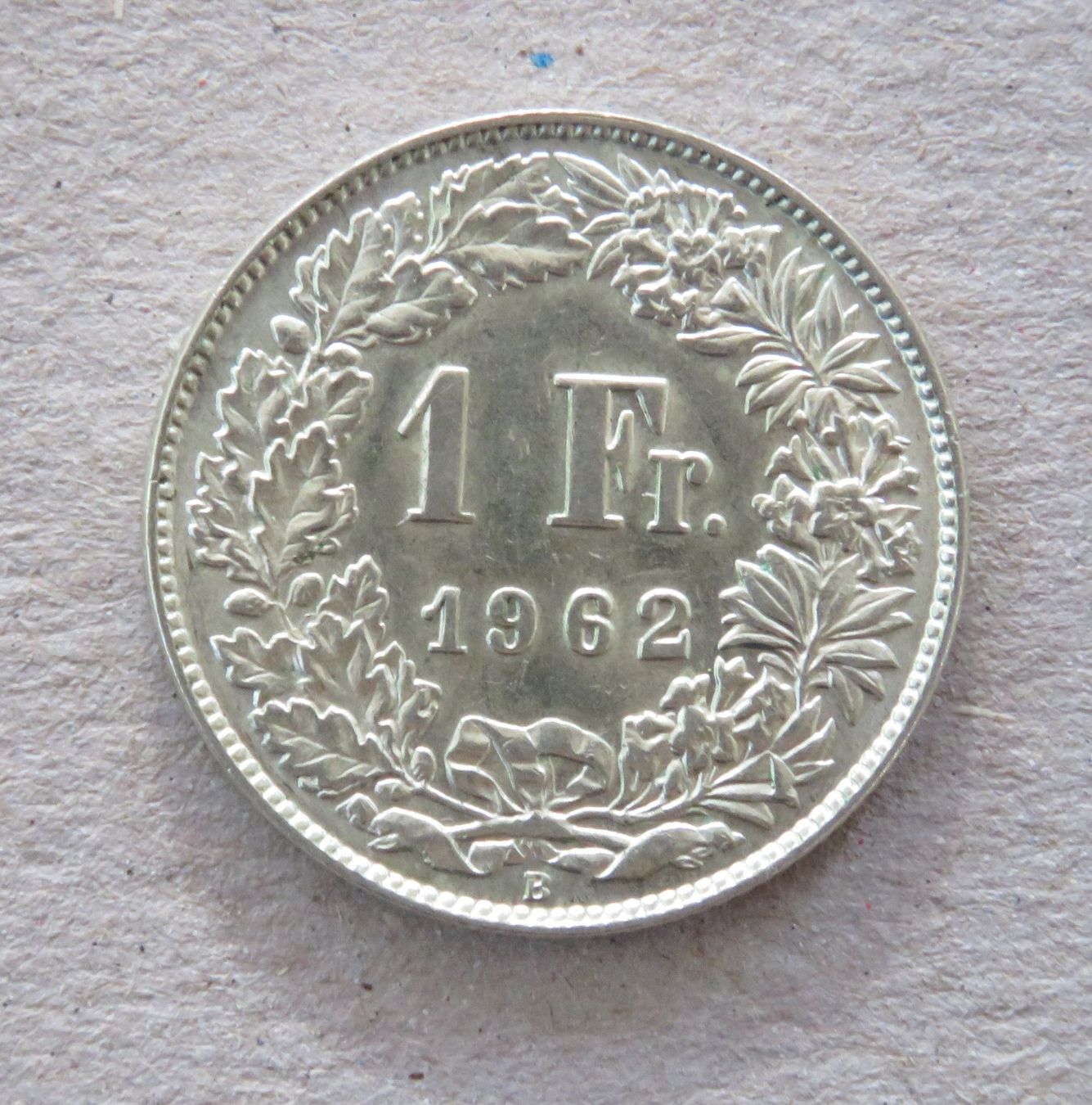 Alle Münzen: 1.- Fr. 1962 – Gebraucht aus Kreuzlingen von Koi4